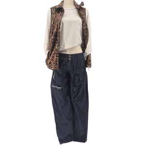 Johnny Was| Pete & Greta Utility Navy Blue Hiking Cargo Pants Size 4 Gorpcore